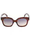 Celine 54mm Square Sunglasses In 54d - Black