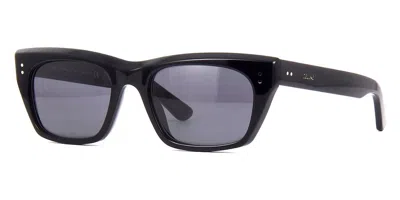 Pre-owned Celine Cl400601 01d Black Square Gray Polarized 53-19-145 Women's Sunglasses