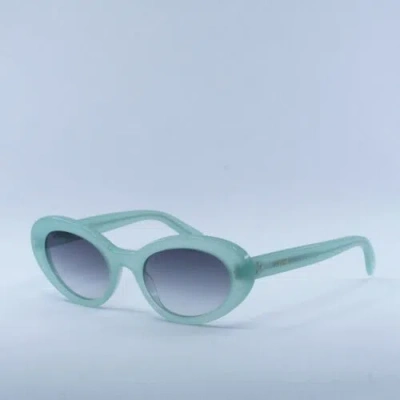 Pre-owned Celine Cl40193i 93b Light Green/gradient Smoke 53-21-145 Sunglasses Authe... In Gray