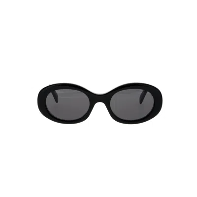 Celine Cl40194u 5201a Acetate Sunglasses In Black