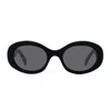 Celine Triomphe Logo Oval Acetate Sunglasses
