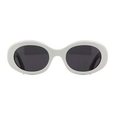 Celine Cl40194u25a Oval Full Rim Sunglasses In Gold