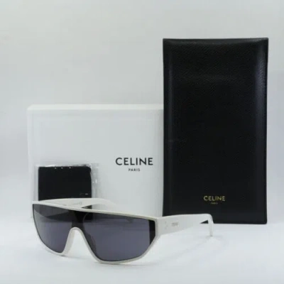 Pre-owned Celine Cl40195i 25a Ivory/smoke --135 Sunglasses In Gray