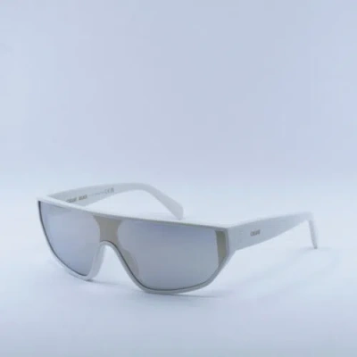 Pre-owned Celine Cl40195i 25c Ivory/silver Mirror --135 Sunglasses Authentic