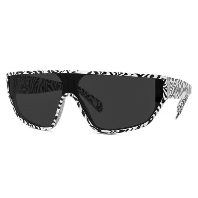 Celine Cl40195i04a Zebra-stripe Frame Sunglasses In Brown