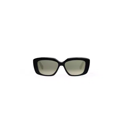 Celine Cl40216u 5501f Acetate Sunglasses In Black