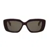 Celine Cl40216u Triomphe 69e Violet Sunglasses In Pattern