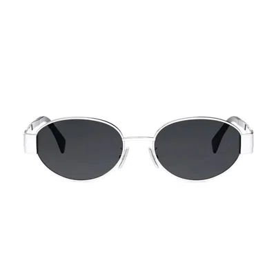 Celine Cl40235u Metal Triomphe 16a Silver Sunglasses