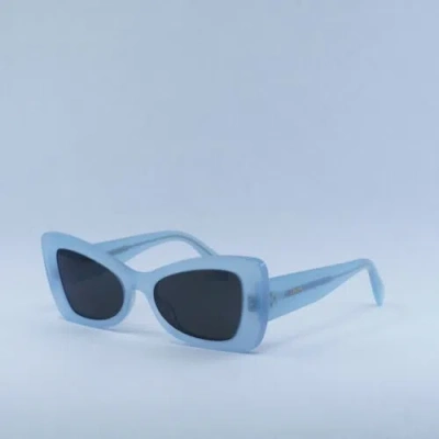 Pre-owned Celine Cl40236i 84a Opaline Light Blue/grey 54-19-140 Sunglasses Authentic In Gray