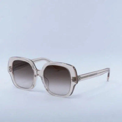 Pre-owned Celine Cl40241f 72f Transparent Pink/brown Gradient 55-19-140 Sunglasses