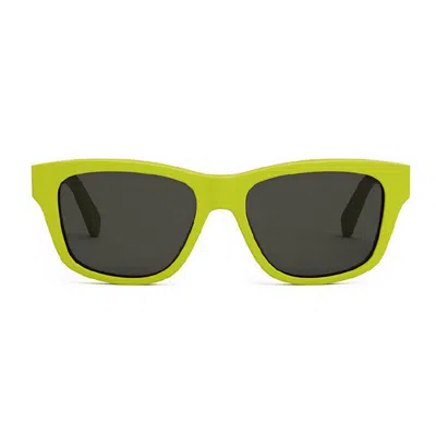Celine Cl40249u39a Square Full Rim Sunglasses In White