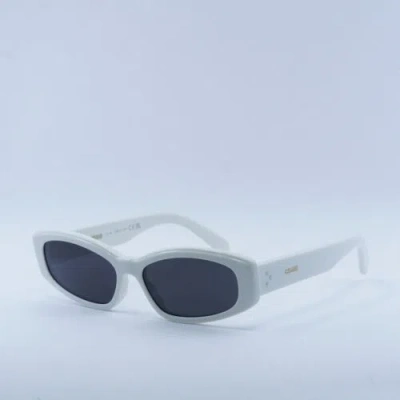 Pre-owned Celine Cl40252i 25a Shiny Ivory/smoke 58-16-135 Sunglasses Authentic In Gray