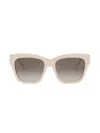 Celine Triomphe 55mm Gradient Geometric Sunglasses In Neutral