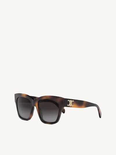 Celine Cl40253i Triomphe Sunglasses In Havana
