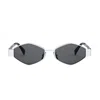 Celine Cl40254u 16a Metal Triomphe 16a Silver Sunglasses
