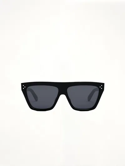 Celine Cl40256i Oversized D-frame Sunglasses In Orange