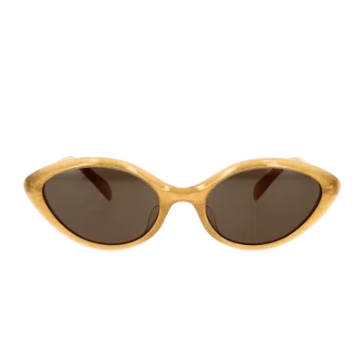 Celine Cl40264 U Sunglasses In Yellow