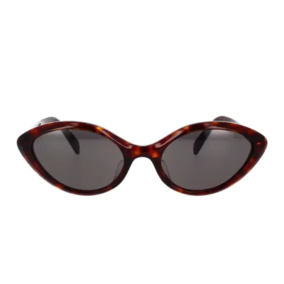 Celine Cl40264 U Sunglasses In Brown