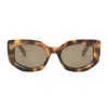 Celine Butterfly 54mm Sunglasses In Marrone