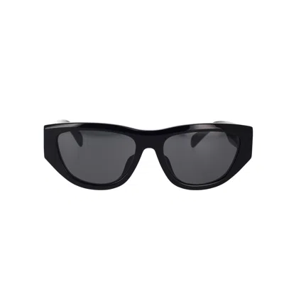 Celine Cl40278u 5501a Acetate Sunglasses In Black