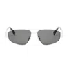 Celine Triomphe 57mm Pilot Sunglasses In Gray