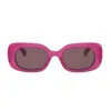 Celine Bold 3 Dots 51mm Rectangular Sunglasses In Rosa