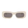 Celine Bold 3 Dots 51mm Rectangular Sunglasses In Avorio