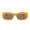 Celine Bold 3 Dots 51mm Rectangular Sunglasses In Arancione