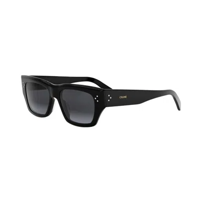 Celine Cl40297u01b Square Full Rim Sunglasses In Black