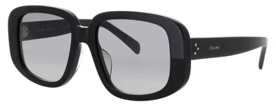 Celine Cl40299u Sunglasses 55-18-140 In Acetate In Black