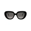 Celine Bold 3 Dots 51mm Gradient Butterfly Sunglasses In 01b - Black