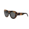 Celine Bold 3 Dots 51mm Gradient Butterfly Sunglasses In 53a - Havana