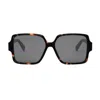 Celine Cl40316u Triomphe 52a Havana Sunglasses In Gray