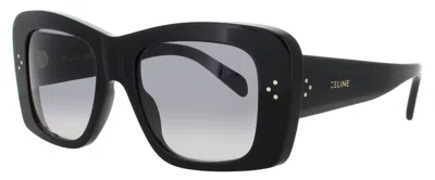 Celine Cl40321i Acetate Sunglasses 53-19-140 With Case In Black