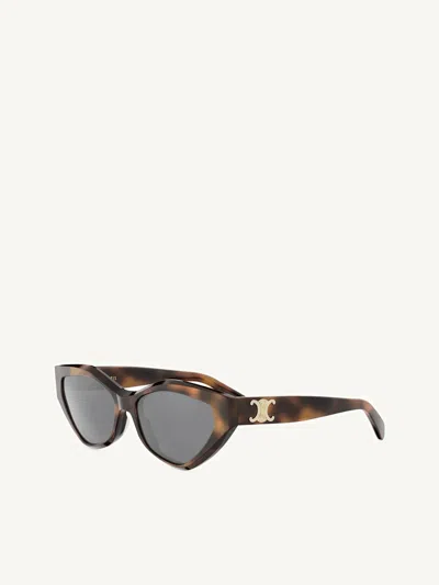 Celine Cl40323u Acetate Sunglasses In Brown