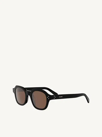 Celine Cl40326u Acetate Sunglasses In Black