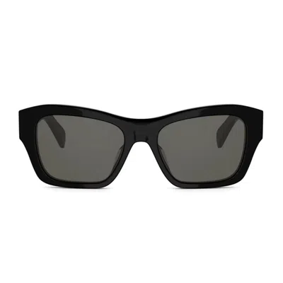 Celine Cl40330u Triomphe 01a Nero Sunglasses In Animal Print
