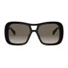 Celine Triomphe 55mm Gradient Pilot Sunglasses In Black