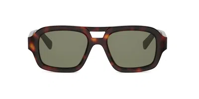Celine Cl40336u  3 Dots 52n Men's Sunglasses Tortoiseshell Size 53 In Brown