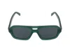 Celine Cl40336u Rectangular Frame Sunglasses In Green
