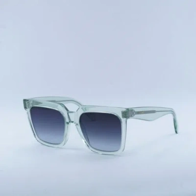 Pre-owned Celine Cl4055in 93b Transparent Green/gradient Smoke 55-18-145 Sunglasses New... In Gray