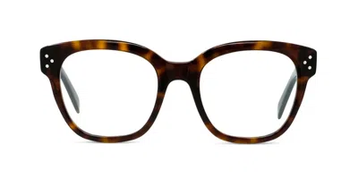Celine Cl50086i  3 Dots Women's Glasses, Tortoiseshell, Size 51 In Brown