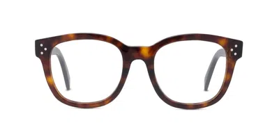 Celine Cl50098i  3 Dots Women's Glasses, Tortoiseshell, Size 50 In Brown