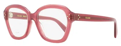 Celine Cl50100i Geometric Butterfly Acetate Eyeglasses In Red