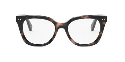 Celine Cl50116i  Thin Women's Glasses, Tortoiseshell, Size 52 In Brown