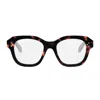 Celine Bold 3 Dots 50mm Butterfly Optical Glasses In Brown
