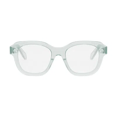 Celine Cl50124i093 Square Transparent Acetate Eyeglasses In Yellow