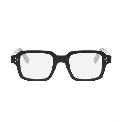 Celine Cl50144u Bold 3 Dots Hd 001 Glasses In Nero