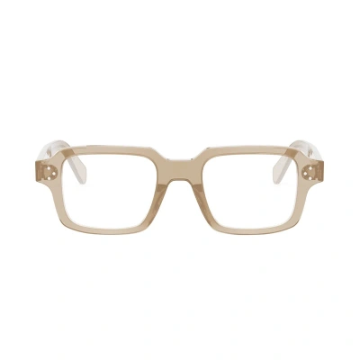 Celine Cl50144u Bold 3 Dots Hd 045 Glasses In Beige