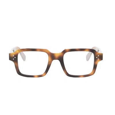 Celine Cl50144u  3 Dots Hd 053 Light Havana Glasses